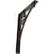 Ekena Millwork Crawley Wrought Iron Bracket, (Single center brace), Antiqued Brass 1 1/2"W x 10"D x 12"H BKTM01X10X12SCRABS - alternate 1